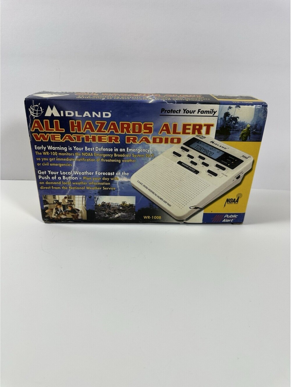 Midland WR-100B All Hazards Alert Weather Radio NOAA NIB